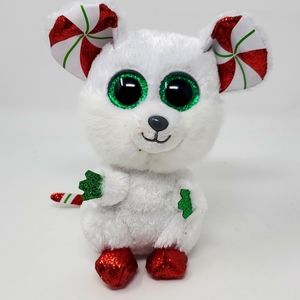 Ty Beanie Chimney Christmas Mouse Plush 4" Stuffed Animal Toy